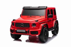 Electric Ride-on car Mercedes-Benz G63 AMG 4x4² Two-seater 12V, red, MP3 Player with USB/AUX input, 4x4 drive, Battery 12V14Ah, EVA wheels with suspension, Leatherette seats, Remote control, Licensed