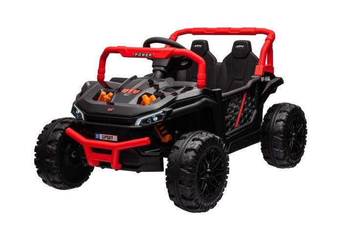 Electric ride on car UTV Small 12V black Rear wheel drive 12V battery Plastic wheels Wide