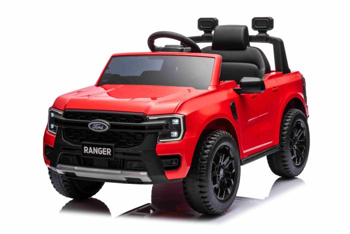 Electric Ride on car FORD Ranger 12V Red Leather seat 2.4 GHz remote control Bluetooth USB