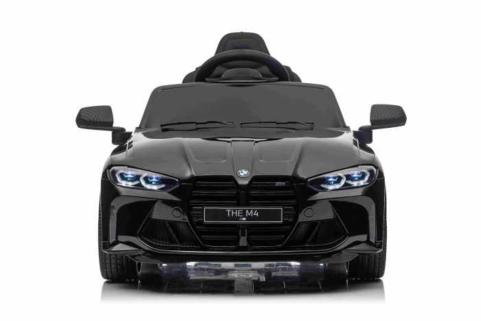 Electric Ride on car BMW M4 black 2.4 GHz remote control USB Aux input suspension 12V