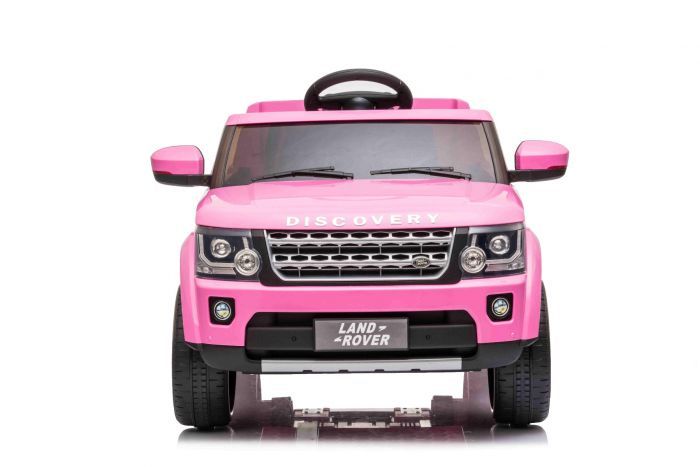 Electric Ride On Car Land Rover Discovery Pink Original Licenced Battery Powered Led Lights Opening Doors And Hood 2 X 35w Engine 12 V Battery 2 4 Ghz Remote Control Soft Eva Wheels